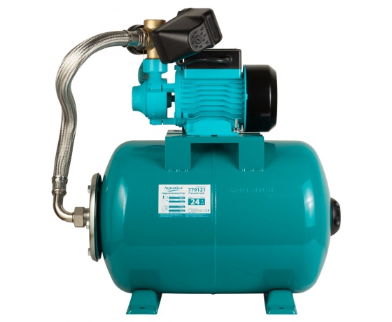 Фото 3 - Станция 0.37кВт Hmax 40м Qmax 40л/мин (вихревой насос) 24л Украина AQUATICA (775061/24)