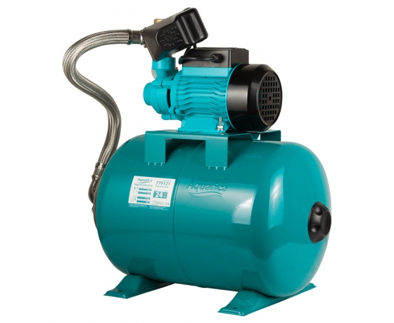 Фото 4 - Станция 0.37кВт Hmax 40м Qmax 40л/мин (вихревой насос) 24л Украина AQUATICA (775061/24)