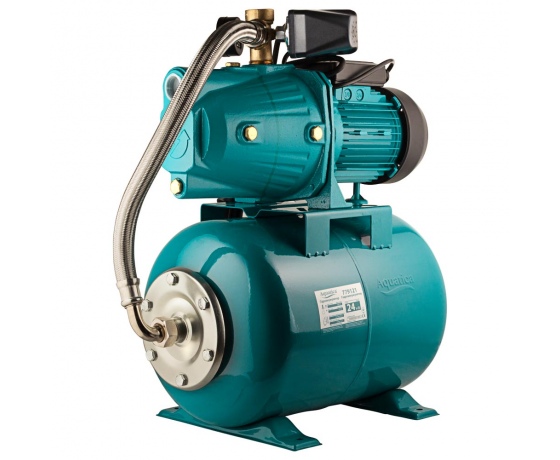 Фото 2 - Станция 1.1кВт Hmax 55м Qmax 70л/мин (самовсасывающий насос) 24л Украина AQUATICA (775088/24)