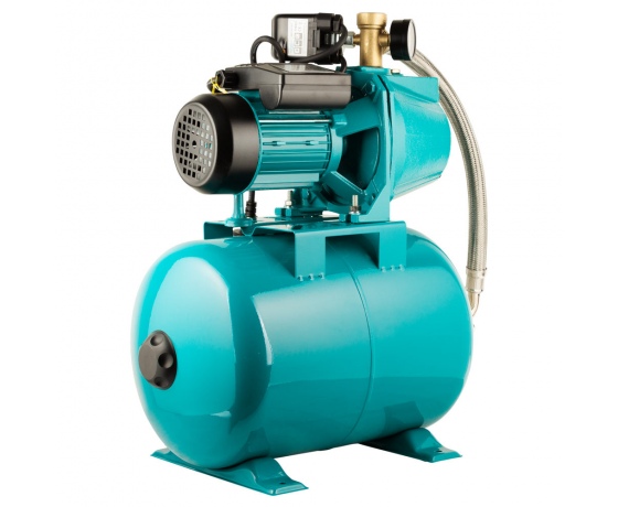 Фото 6 - Станция 0.75кВт Hmax 48м Qmax 55л/мин (самовсасывающий насос) 24л Украина AQUATICA (775092/24)