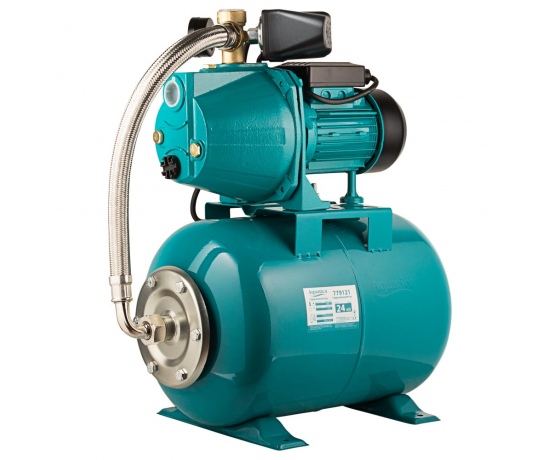 Фото 2 - Станция 0.75кВт Hmax 48м Qmax 55л/мин (самовсасывающий насос) 24л Украина AQUATICA (775092/24)