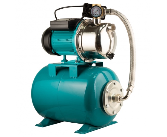 Фото 6 - Станция 0.75кВт Hmax 46м Qmax 50л/мин (самовсасывающий насос нерж) 24л Украина AQUATICA (775097/24)