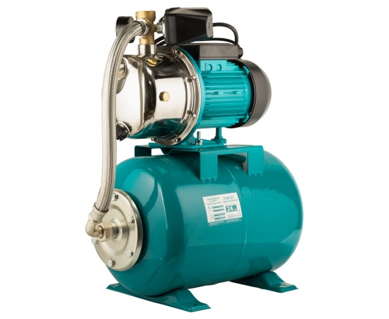 Фото 2 - Станция 0.75кВт Hmax 46м Qmax 50л/мин (самовсасывающий насос нерж) 24л Украина AQUATICA (775097/24)