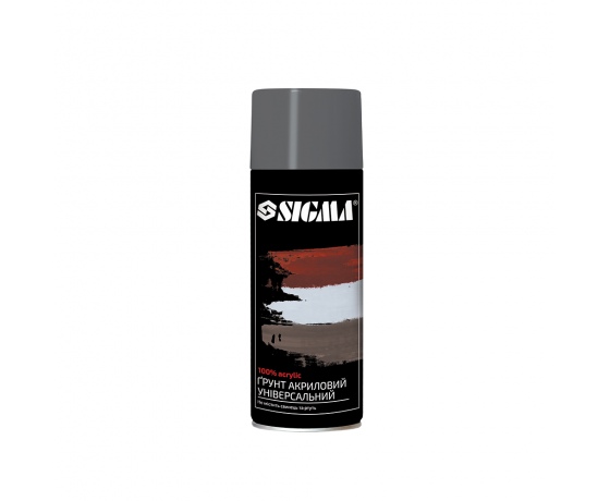 Фото 2 - Грунт аэрозольный акриловый 400мл RAL 9010 белый SIGMA (2737511)