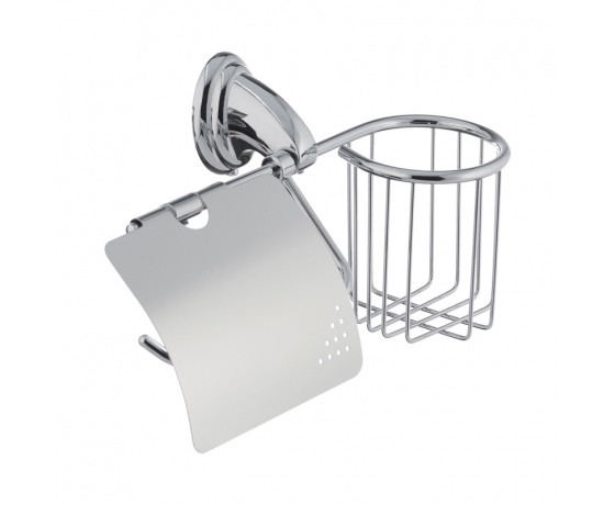 Фото 2 - Бумагодержатель с крышкой и корзиной ZERIX LR1503-1 (LL1494)