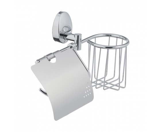 Фото 2 - Бумагодержатель с крышкой и корзиной ZERIX LR3303-1 (LL1425)