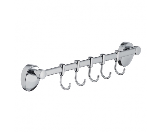 Фото 2 - Планка с 5-ю подвижными крючками ZERIX LR3315-5 (LL1448)