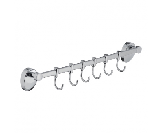 Фото 2 - Планка с 6-ю подвижными крючками ZERIX LR3315-6 (LL1449)