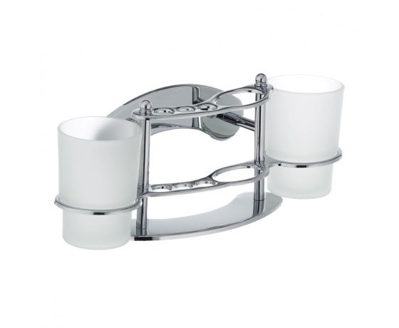 Фото 2 - Подставка для щеток и пасты с двумя стаканами ZERIX LR101 (ZX2698)