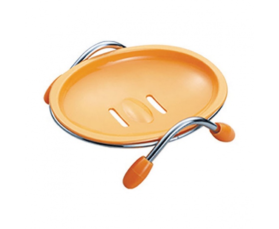 Фото 2 - Мыльница настольная ZERIX Z200 (пластик оранжевый) (ZX0291)