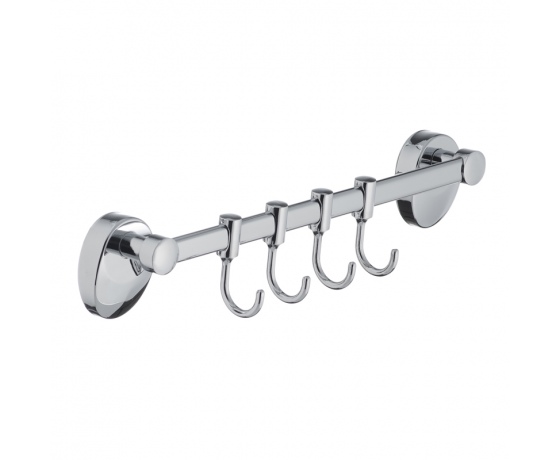 Фото 2 - Планка с 4-мя подвижными крючками ZERIX LR3315-4 (LL1447)