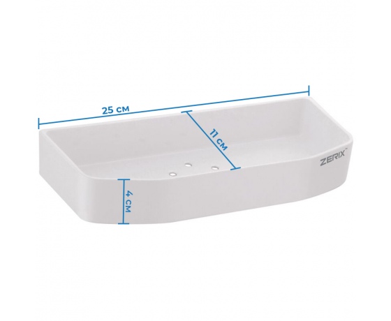 Фото 3 - Полка пластиковая ZERIX A8142 (ZX2818)