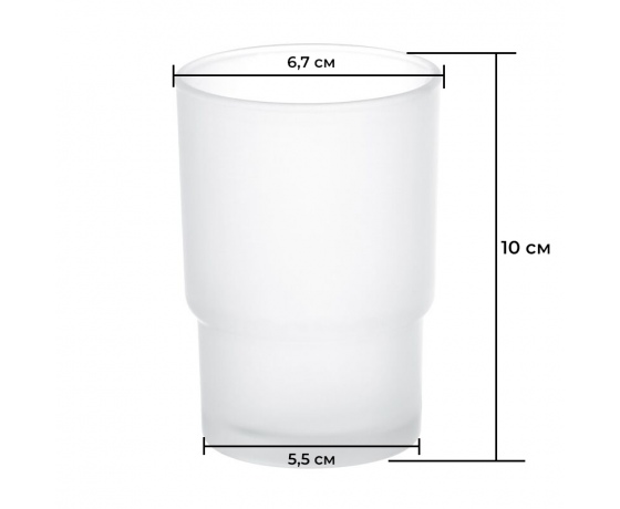 Фото 3 - Стакан для ванной комнаты ZERIX LR752 (LL1481)