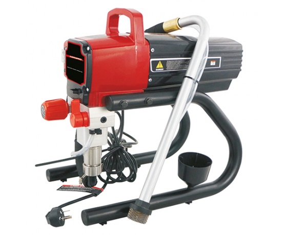 Фото 2 - Безвоздушный распылитель с покрасочным пистолетом (0.9кВт 2.1л/мин форсунка 517 макс.размер сопла 0.021'' шланг 15м удлинит.45см) AEROPRO R450