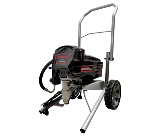 Фото 2 - Безвоздушный распылитель с покрасочным пистолетом (2.8кВт 4л/мин форсунка 517 макс.размер сопла 0.027''*1/0.021''*2 шланг 15м удлинит.45см) AEROP