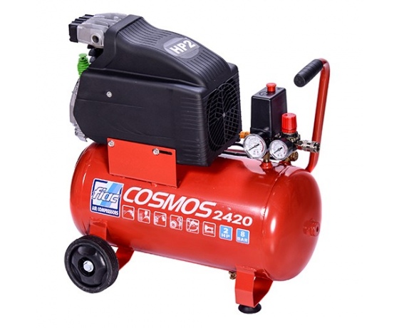 Фото 2 - Компрессор поршневой Vрес=24л COSMOS 2420 220V  CE ROSSO FIAC 9995260000
