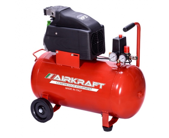 Фото 2 - Компрессор поршневой Vрес=50л 170л/мин  220V AIRKRAFT AK50-170-ITALY