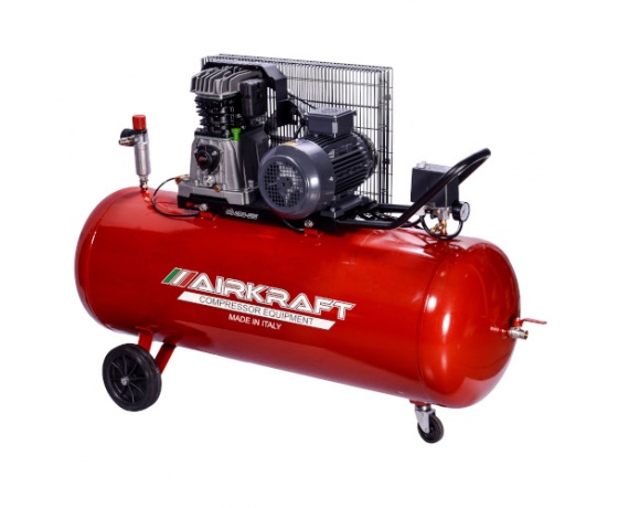 Фото 2 - Компрессор поршневой с ременным приводом Vрес=200л 510л/мин 380V 3кВт AIRKRAFT AK200-510-380