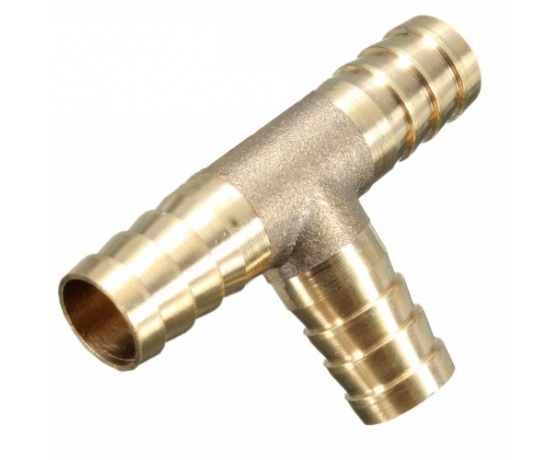 Фото 2 - Cоединитель на шланг (тройник латунь) T-обр. 12*12*12мм AIRKRAFT E102-6-4