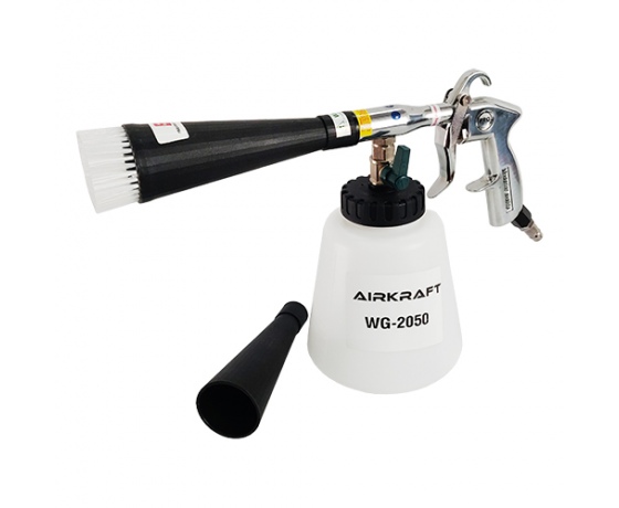 Фото 2 - Пистолет пневматический для химчистки салона автомобиля со  сменной насадкой-щеткой (Торнадор) AIRKRAFT WG-2050
