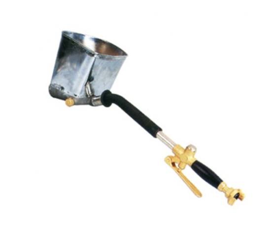 Фото 2 - Распылитель пневматический для нанесения штукатурки на стену металлический ковш AIRKRAFT SN-01