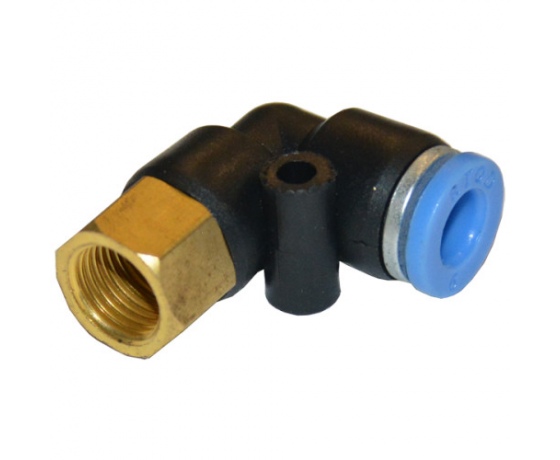 Фото 2 - Соединение цанговое для полиуретановых шлангов PU/PR (Г-обр. шланг - внутр. резьба) 10ммX1/2 AIRKRAFT SPLF10-04