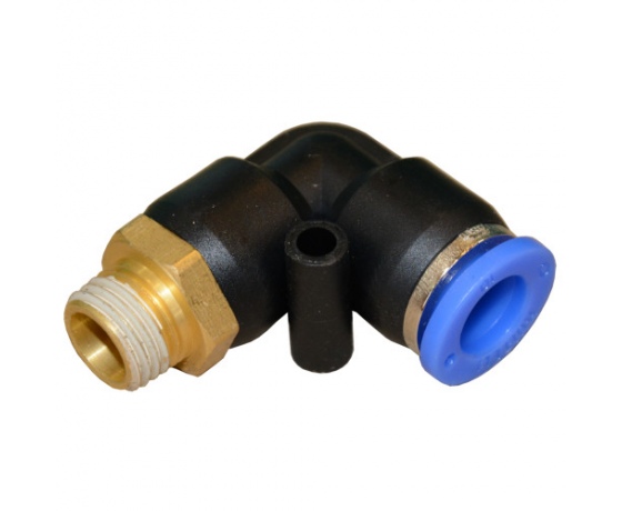 Фото 2 - Соединение цанговое для полиуретановых шлангов PU/PR (Г-обр. шланг - наружн. резьба) 12ммX1/4 AIRKRAFT SPL12-02