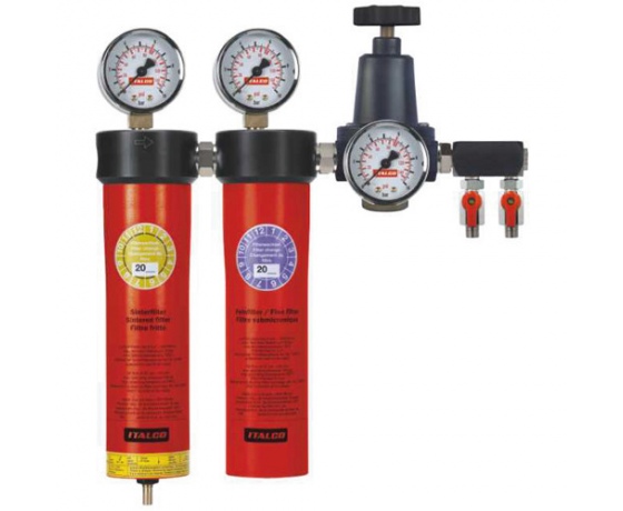 Фото 2 - Блок подготовки воздуха профессиональный (2 ступени)  ITALCO AC6002