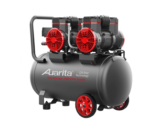 Фото 2 - Компрессор безмасляный поршневой 50л  AUARITA 2-1450X2F50
