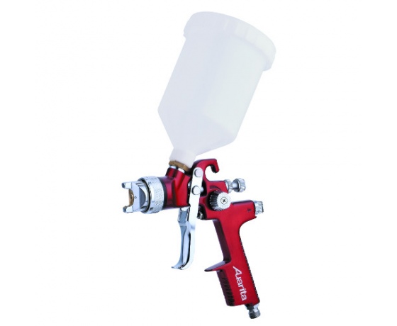 Фото 2 - Краскопульт пневматический HVLP верх.пласт.бачок 600мл форсунка-1,3мм  AUARITA AB-17G-1.3