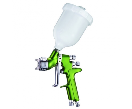 Фото 2 - Краскопульт пневматический HVLP верх.пласт.бачок 600мл форсунка-1,3мм  ITALCO H-929-1.3