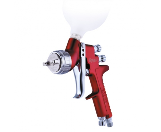 Фото 2 - Краскопульт пневматический HVLP верх.пласт.бачок 600мл форсунка-1,4мм  ITALCO GFG-1.4