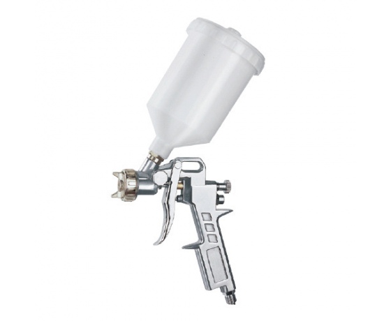Фото 2 - Краскопульт пневматический тип HP верхний пластиковый бачок диаметр форсунки-1,8мм  AUARITA   S-990P-1.8