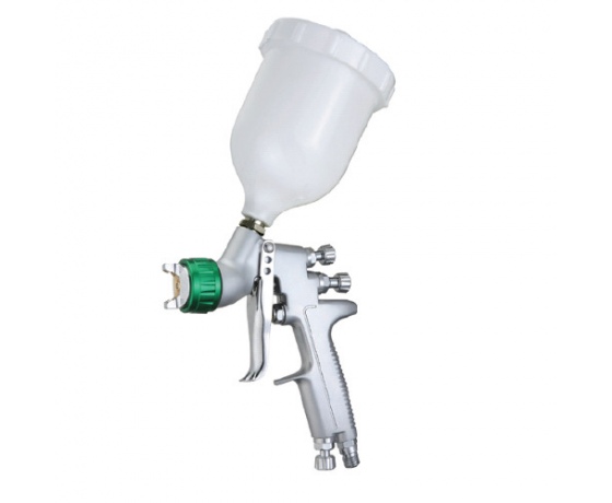 Фото 2 - Краскопульт пневматический тип HVLP верх.пласт.бачок 600мл форсунка-1,4мм  AUARITA H-923-1.4