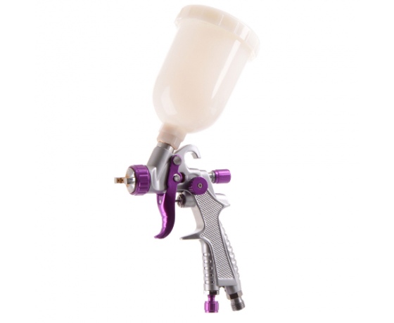 Фото 2 - Краскопульт пневматический тип HVLP верхний пластиковый бачок диаметр форсунки-0,8мм  AUARITA   H-891-0.8
