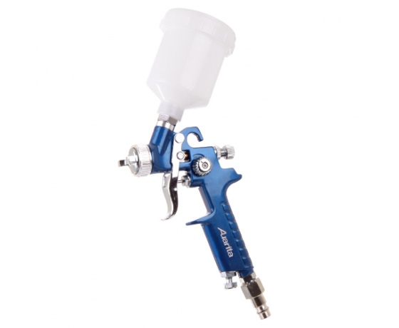 Фото 2 - Краскопульт пневматический тип HVLP верхний пластиковый бачок диаметр форсунки-1,0мм  AUARITA   H-2000P-1.0