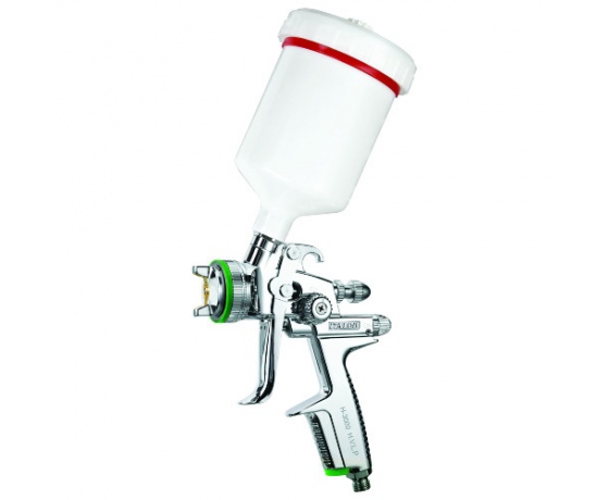 Фото 2 - Краскопульт пневматический тип HVLP верхний пластиковый бачок диаметр форсунки-1,3мм (H-3000-1.3) ITALCO   H-3003-1.3