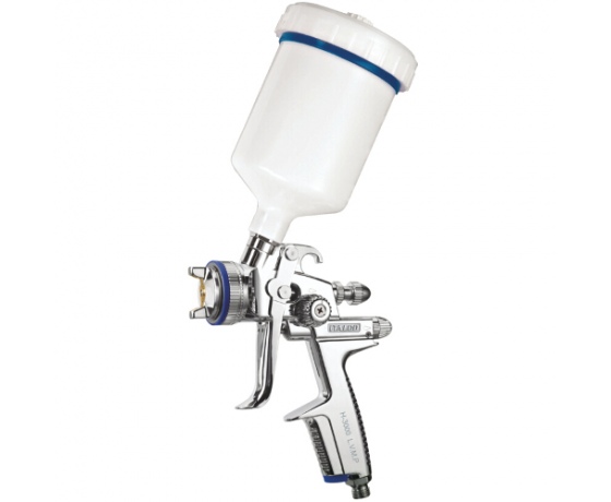 Фото 2 - Краскопульт пневматический тип HVLP верхний пластиковый бачок диаметр форсунки-1,4мм (H-3000-1.4) ITALCO   H-3003-1.4