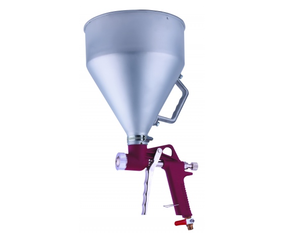 Фото 2 - Распылитель пневматический для нанесения штукатурки металлический бачок AUARITA   FR-300