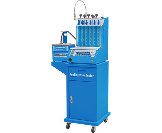 Фото 2 - Установка для диагностики и чистки форсунок (6 форсунок тележка ультразвуковая ванна с таймером) G.I. KRAFT GI19113