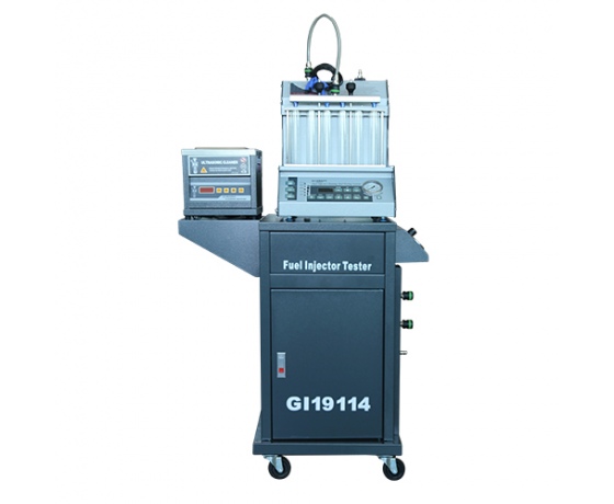 Фото 2 - Установка для диагностики и чистки форсунок (6 форсунок тележка ультразвуковая ванна с таймером) G.I. KRAFT GI19114