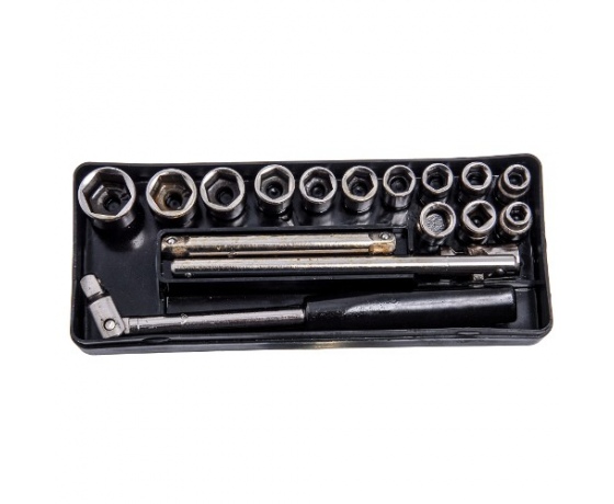 Фото 2 - Набор торцевых головок № 7 (8~15 17 19 22мм+шарнир 2 удлинителя вороток)  (Чернигов)  ЧН7