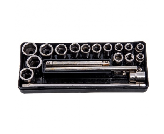 Фото 2 - Набор торцевых головок ЧН - 16 (8~19 21 22мм+шарнир 2 удлинителя вороток)   (Чернигов)  ЧН16