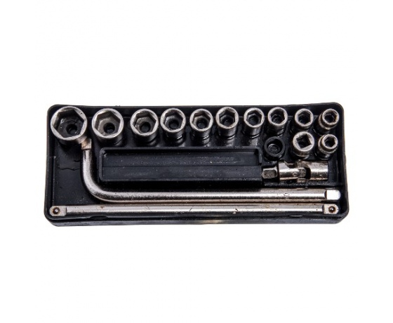 Фото 2 - Набор торцевых головок ЧН - 47 (8~15 17 19 22мм+переходник шарнир удлинитель вороток)  (Чернигов)  ЧН47