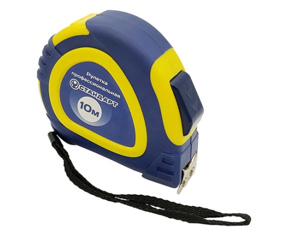 Фото 2 - Рулетка профессиональная с автостопом полотна и магнитом 10м*25мм   СТАНДАРТ  PMT-1025