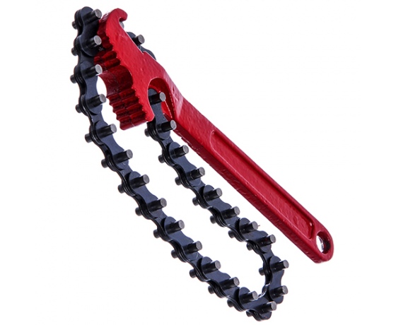 Фото 2 - Съемник масляного фильтра цепной с ручкой HESHITOOLS HS-E1088A