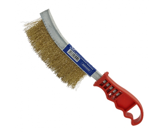 Фото 2 - Щетка по металлу (латунная проволока пластиковая ручка) СТАНДАРТ BWPH0102