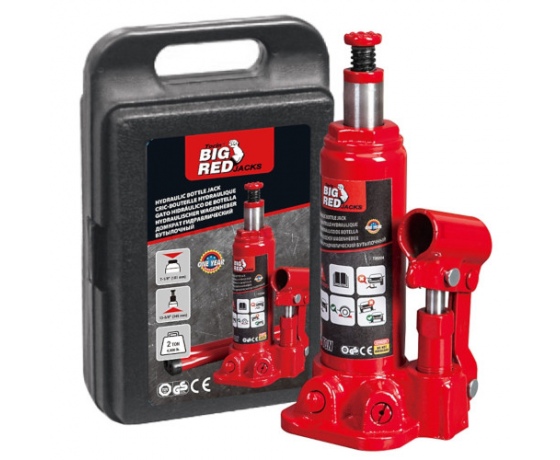 Фото 2 - Домкрат бутылочный 2т 181-345 мм в кейсе   TORIN  T90204S