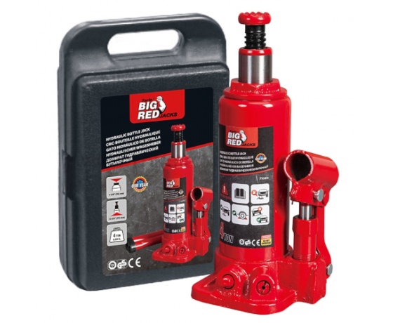 Фото 2 - Домкрат бутылочный 3т 194-372 мм в кейсе   TORIN  T90304S