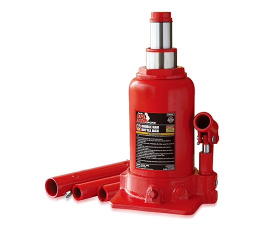 Фото 2 - Домкрат бутылочный низкопрофильный двухштоковый 6т 215-485 мм   TORIN  TF0602